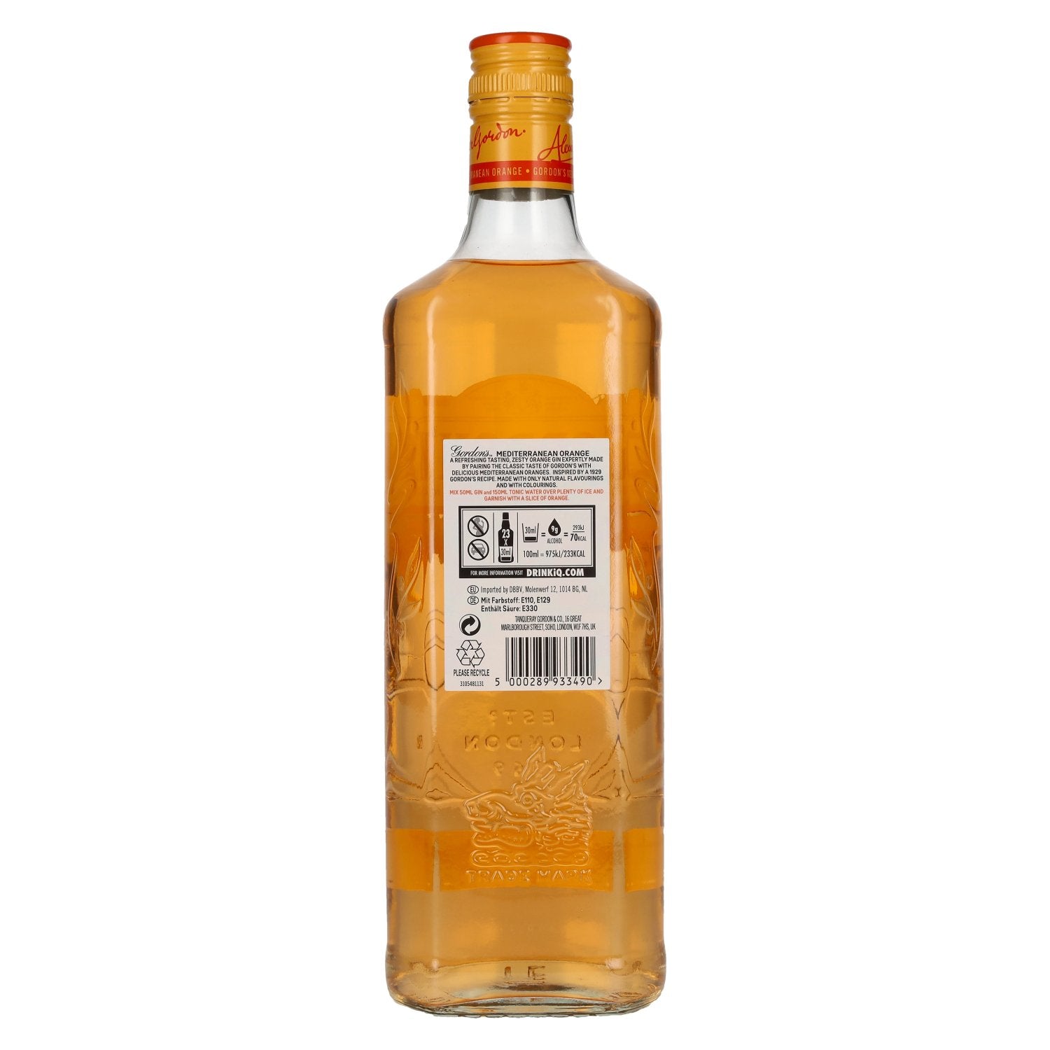 Gordon's MEDITERRANEAN ORANGE Distilled Gin 37,5% Vol. 0,7l