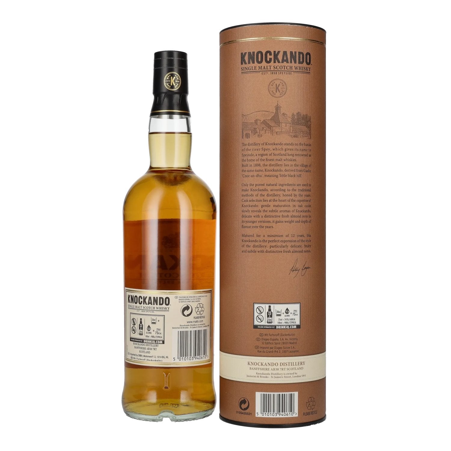 Knockando 12 Years Old Single Malt Scotch Whisky 43% Vol. 0,7l in Geschenkbox