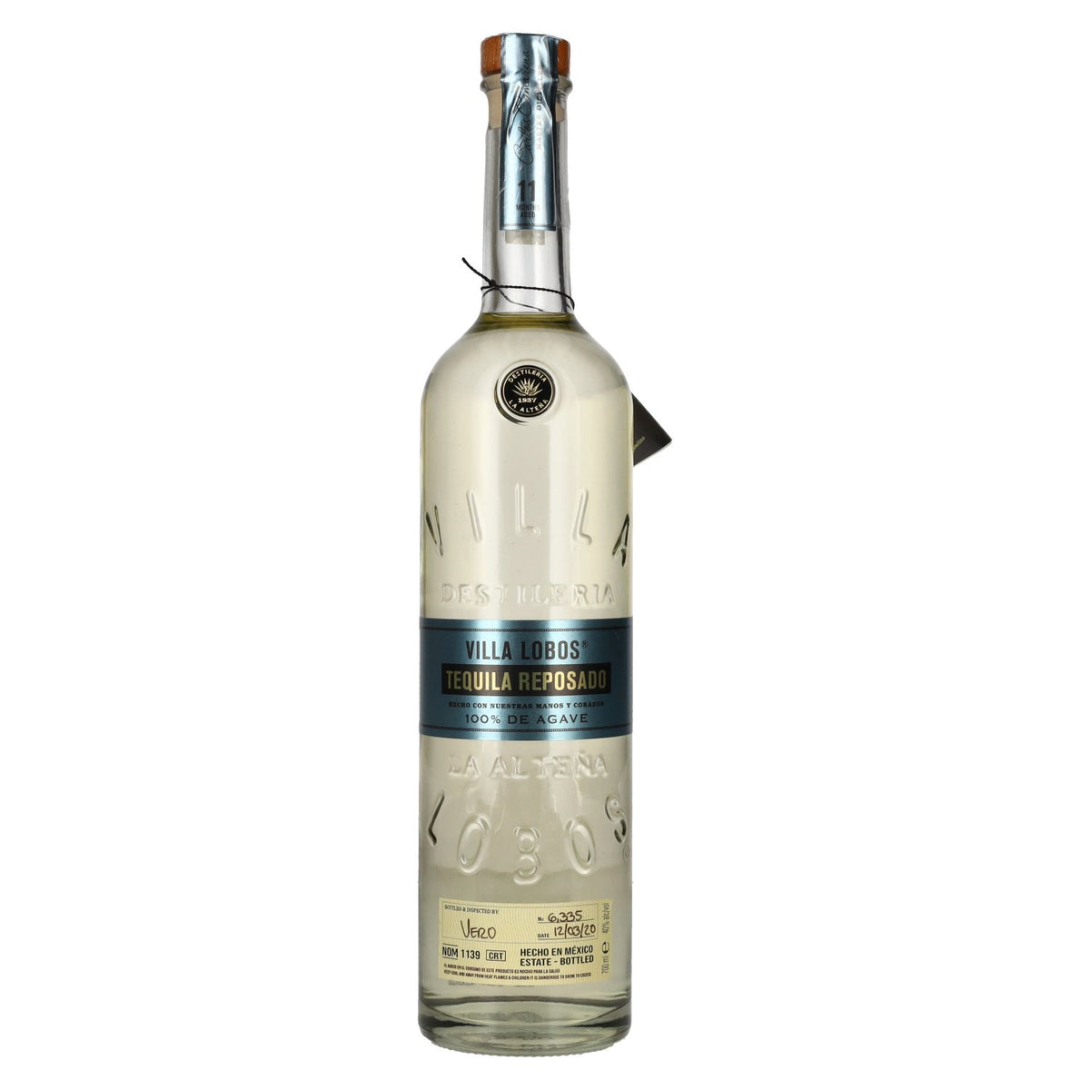 Villa Lobos Tequila Reposado 100% de Agave 40% Vol. 0,7l