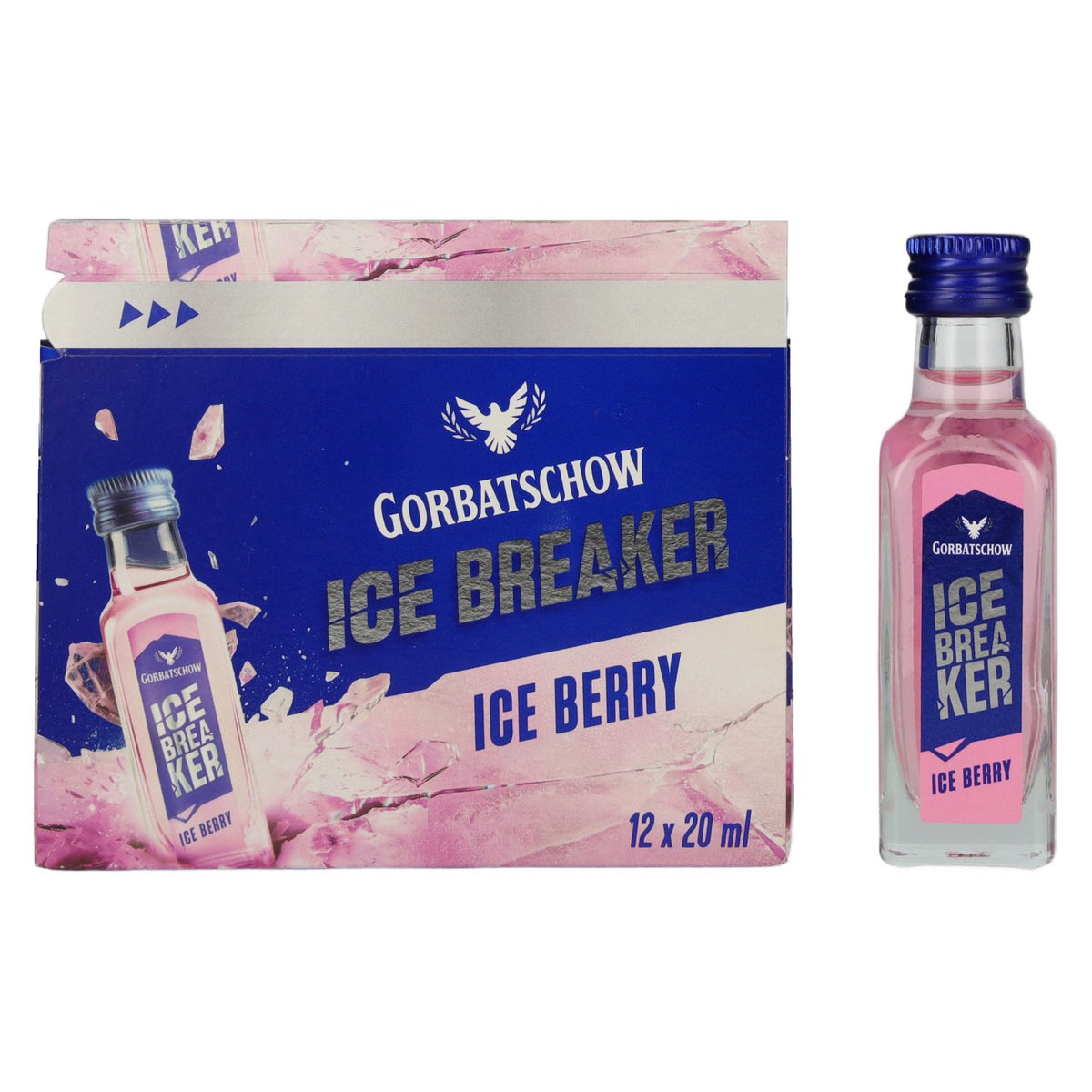 Gorbatschow Wodka Ice Breaker Ice Berry 16% ABV 12 x 0.02 l