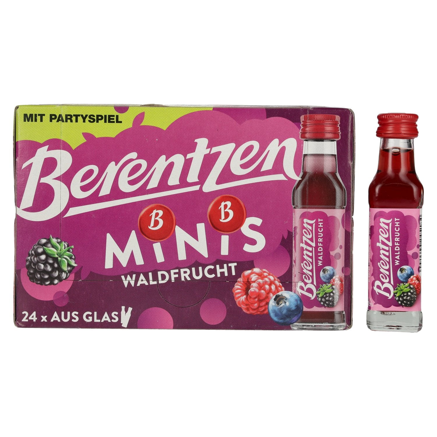 Berentzen Forest Fruit Minis 16% ABV 24 x 0.02 l