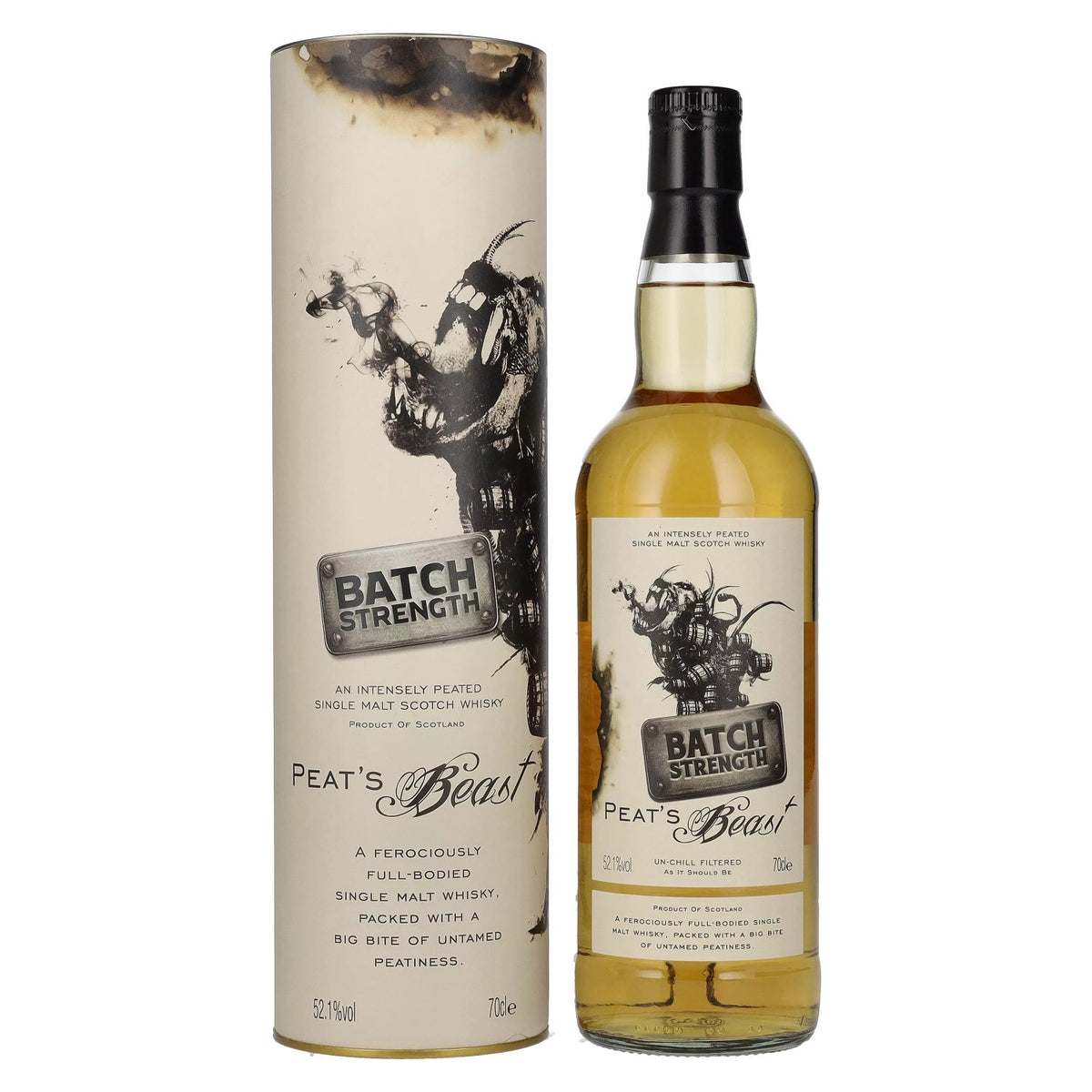 Peat's Beast Batch Strength 52,1% vol. 0,7l en boîte cadeau