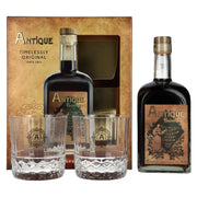 Badel Antique Pelinkovac Premium Herbal Liqueur 35% vol. 0,7l en boîte cadeau avec 2 verres