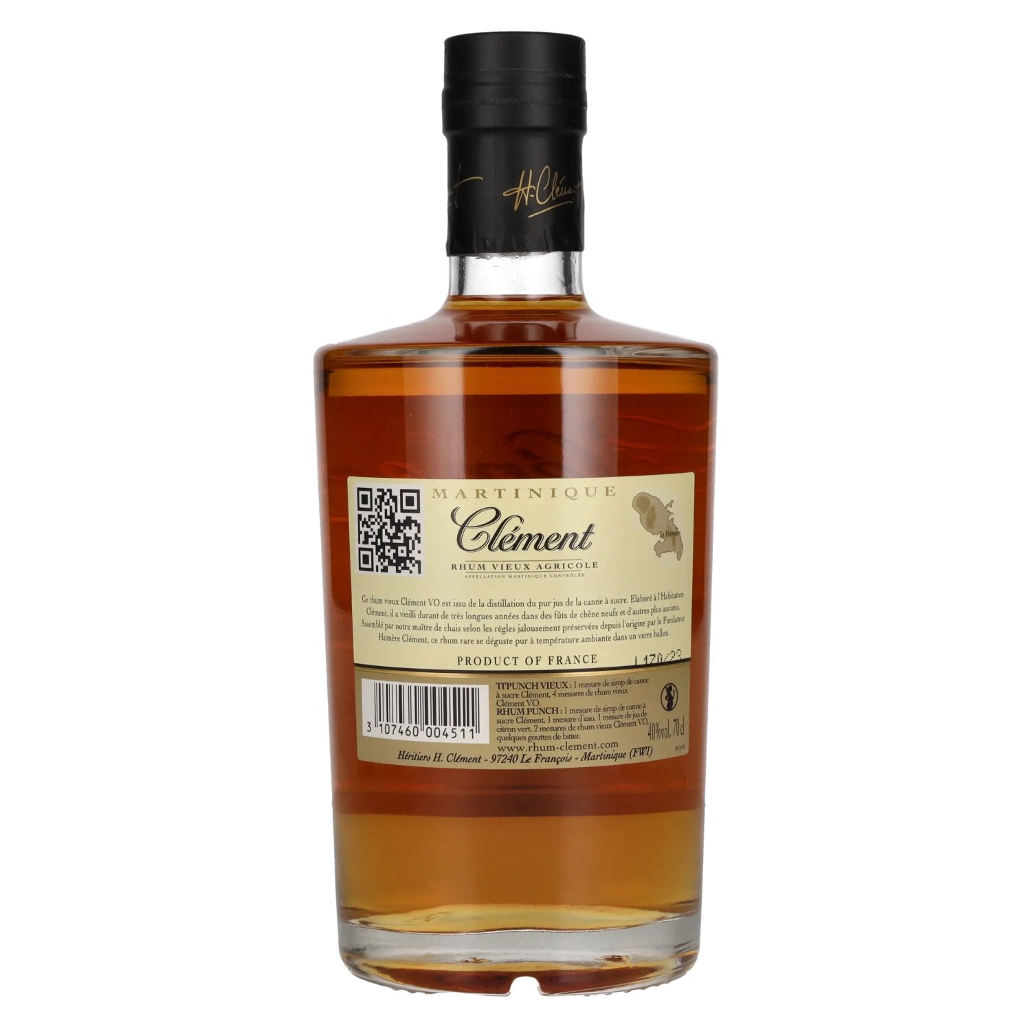 Clément Rhum Vieux Agricole V.O. Martinique 40% Vol. 0,7l