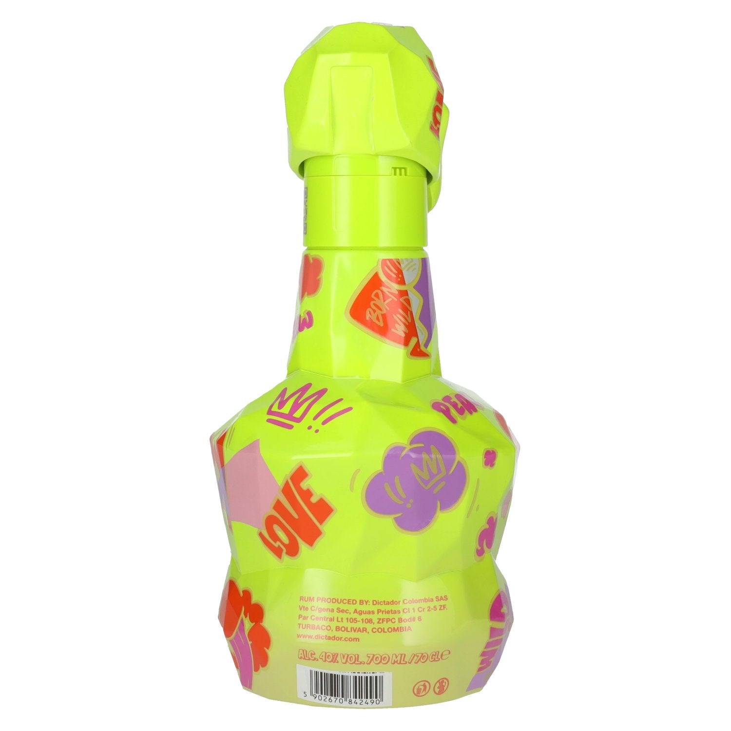 Dictador GAME CHANGER NEON &amp; YELLOW Colombian Rum 40% Vol. 0,7l