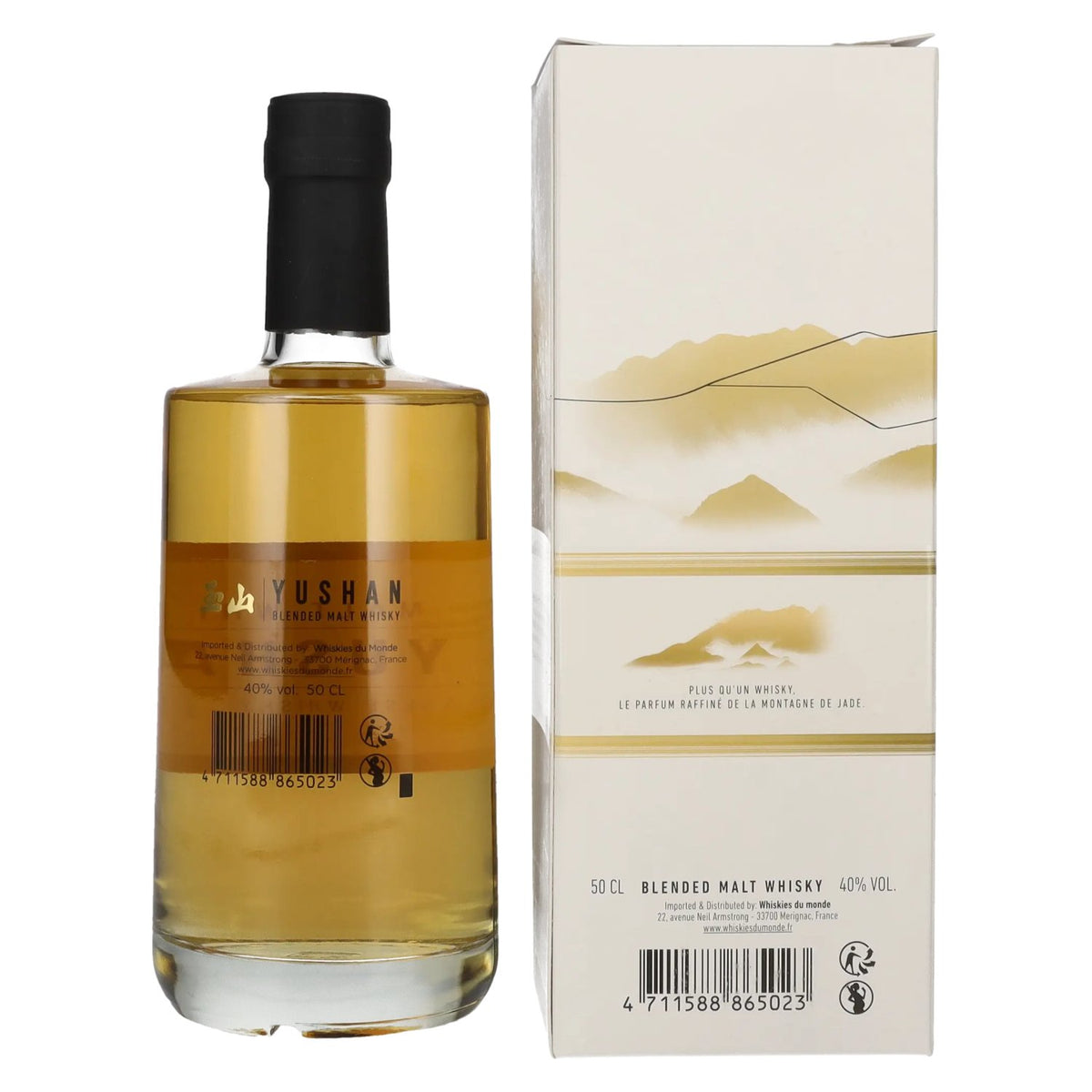 Yushan Whisky Blended Malt 40% Vol. 0,5l en boîte cadeau