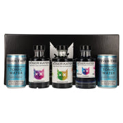BÖSER KATER Farbwechsel Gin Tasting Set 40% Vol. 3x0,1l in Geschenkbox mit 2 Dosen Fever-Tree Mediterranean Tonic Water