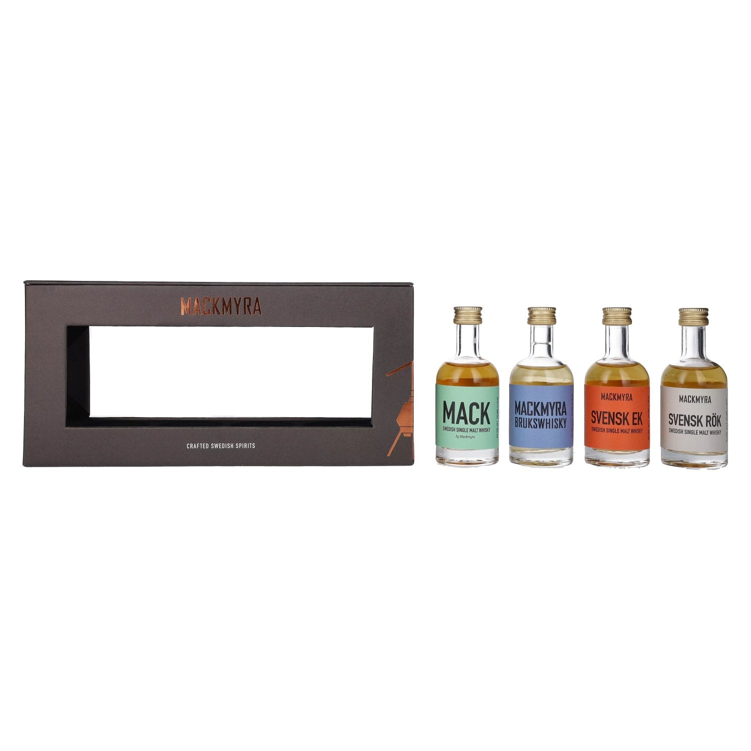 Mackmyra CLASSICS Collection 43,4% vol. 4x0,05l en coffret cadeau