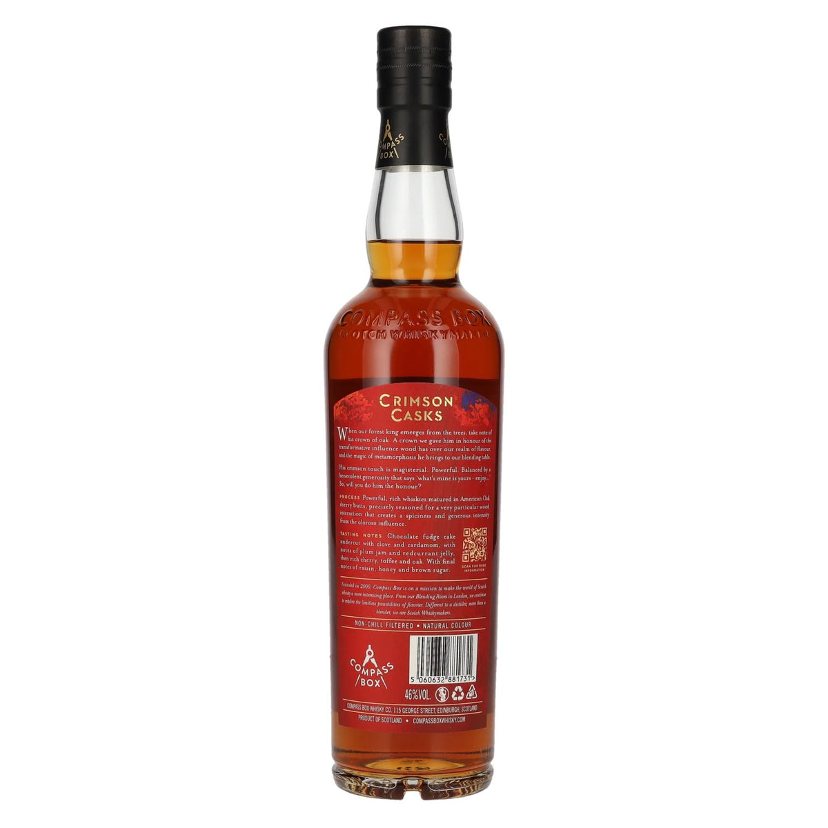 Compass Box CRIMSON CASKS Blended Scotch Whisky 46% Vol. 0,7l
