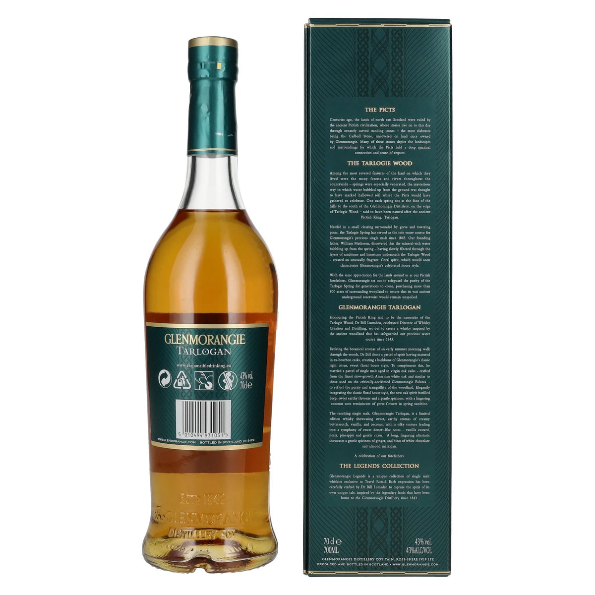 Glenmorangie Legends The TARLOGAN Highland Single Malt 43% Vol. 0,7l in Geschenkbox
