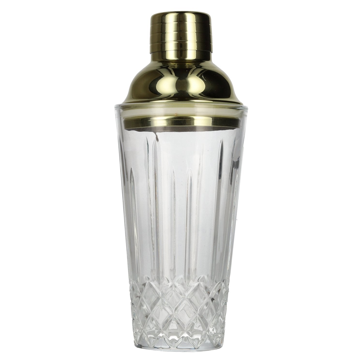 Shaker en verre Boethius avec couvercle doré, 425 ml