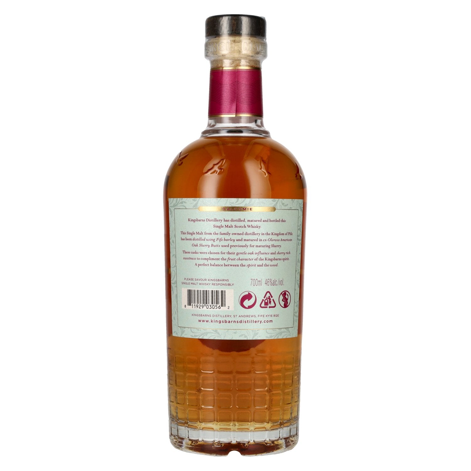 Kingsbarns BALCOMIE Lowland Single Malt Scotch Whisky 46% Vol. 0,7l