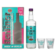 Berliner Luft DER FRISCHE peppermint liqueur 18% vol. 0.7l in gift box with 2 glasses
