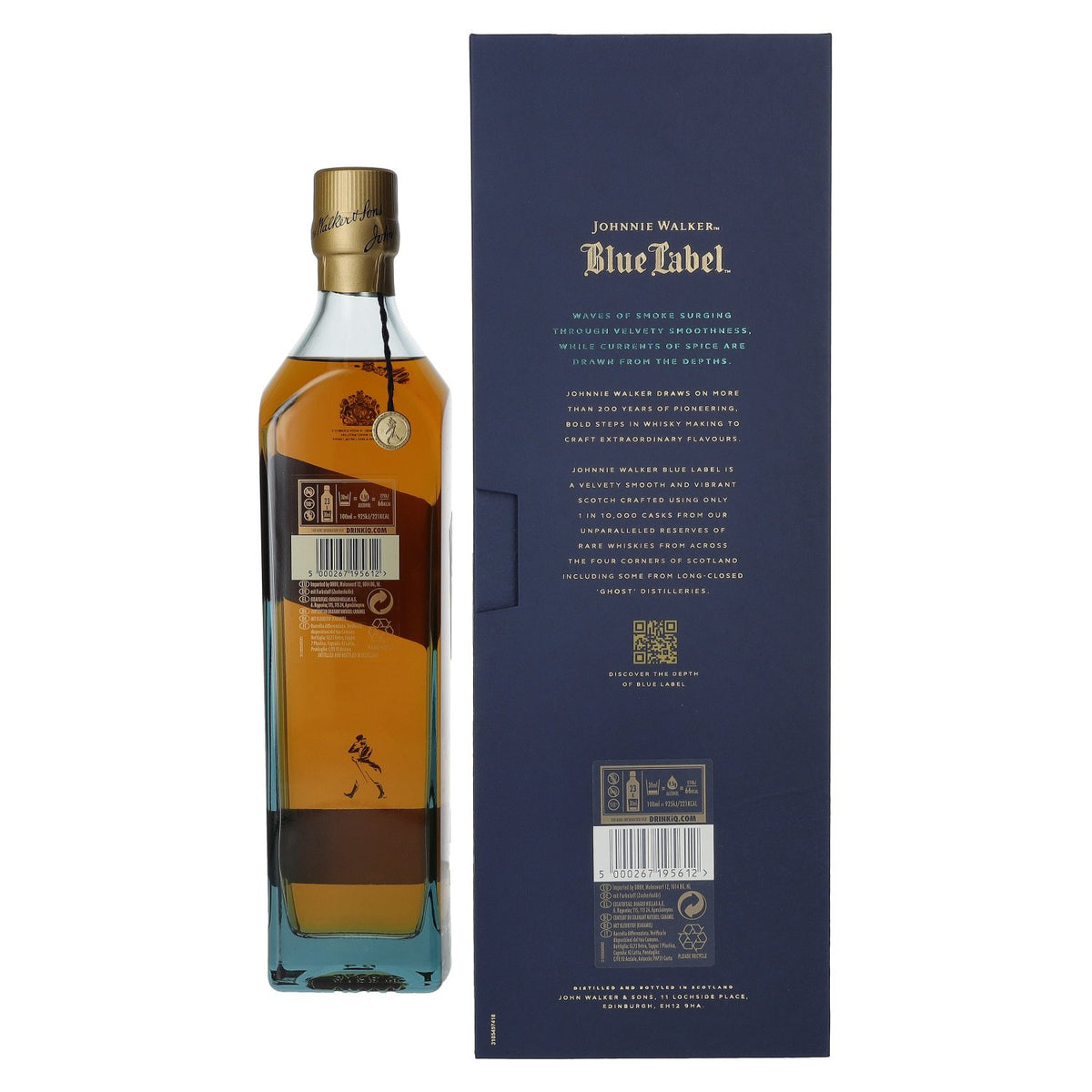 Johnnie Walker Blue Label Blended Scotch Whisky 40% vol. 0,7l en boîte cadeau
