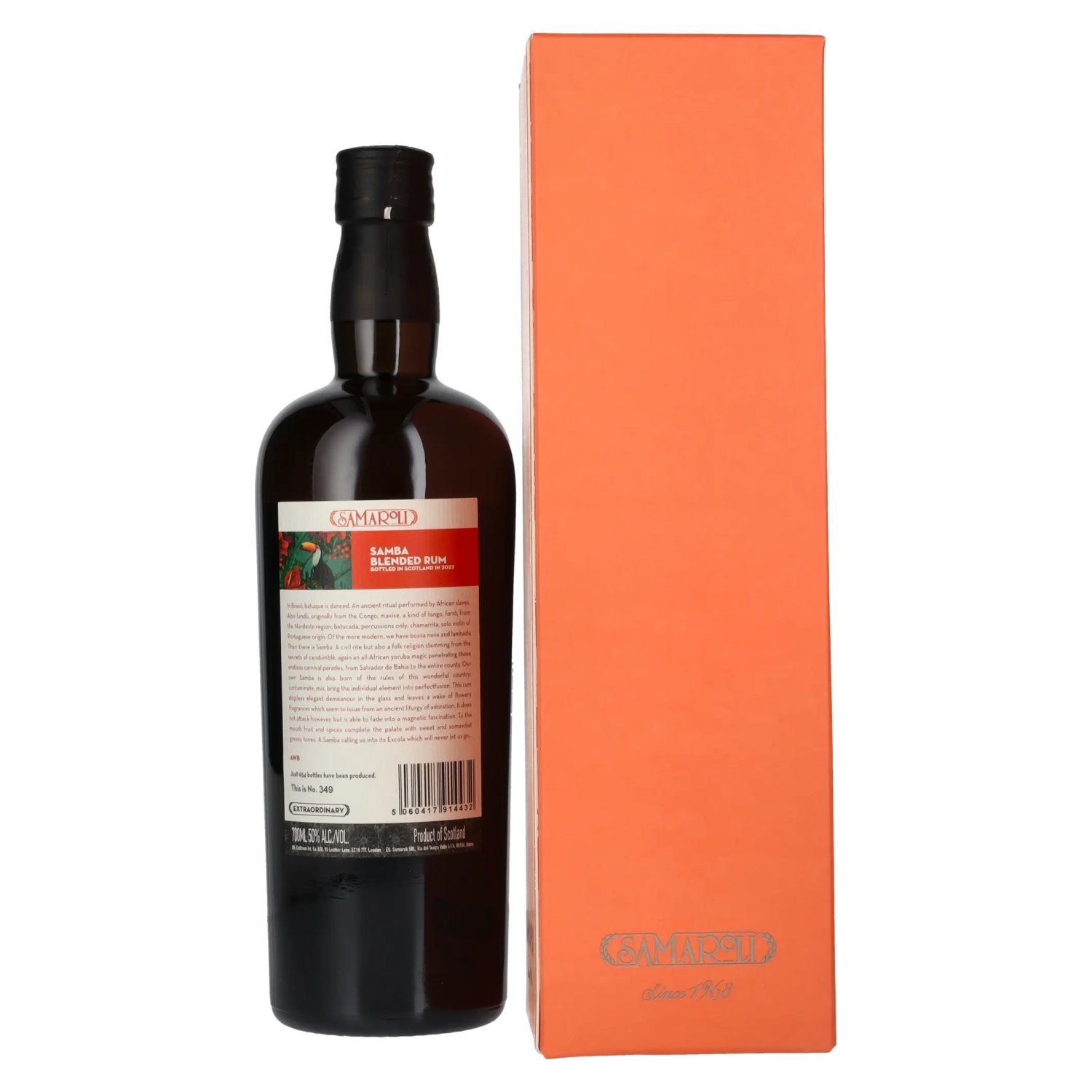 Samaroli Samba Blended Rum 2023 50% Vol. 0,7l in gift box