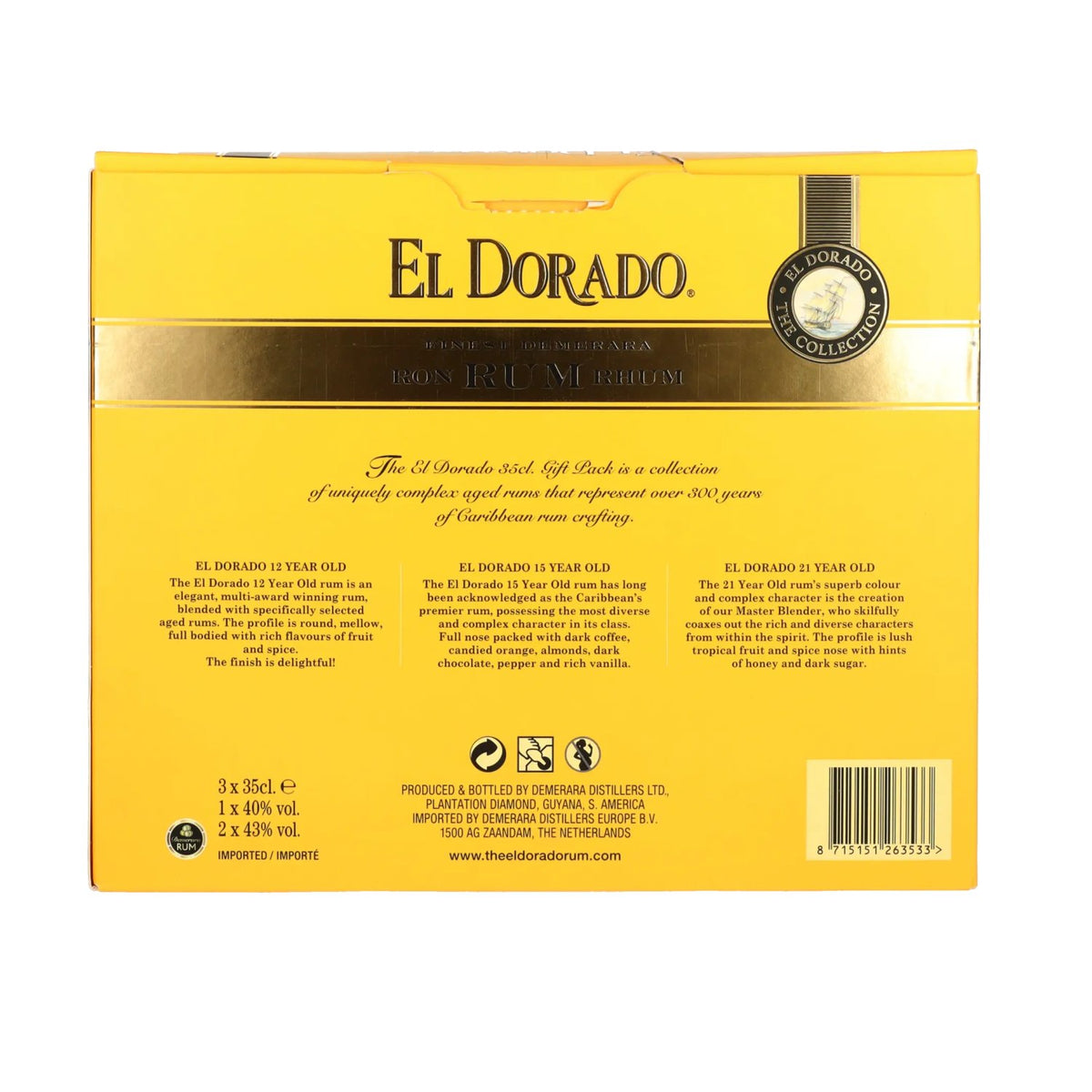 El Dorado The Collection Set 42% Vol. 3x0,35l in Geschenkbox