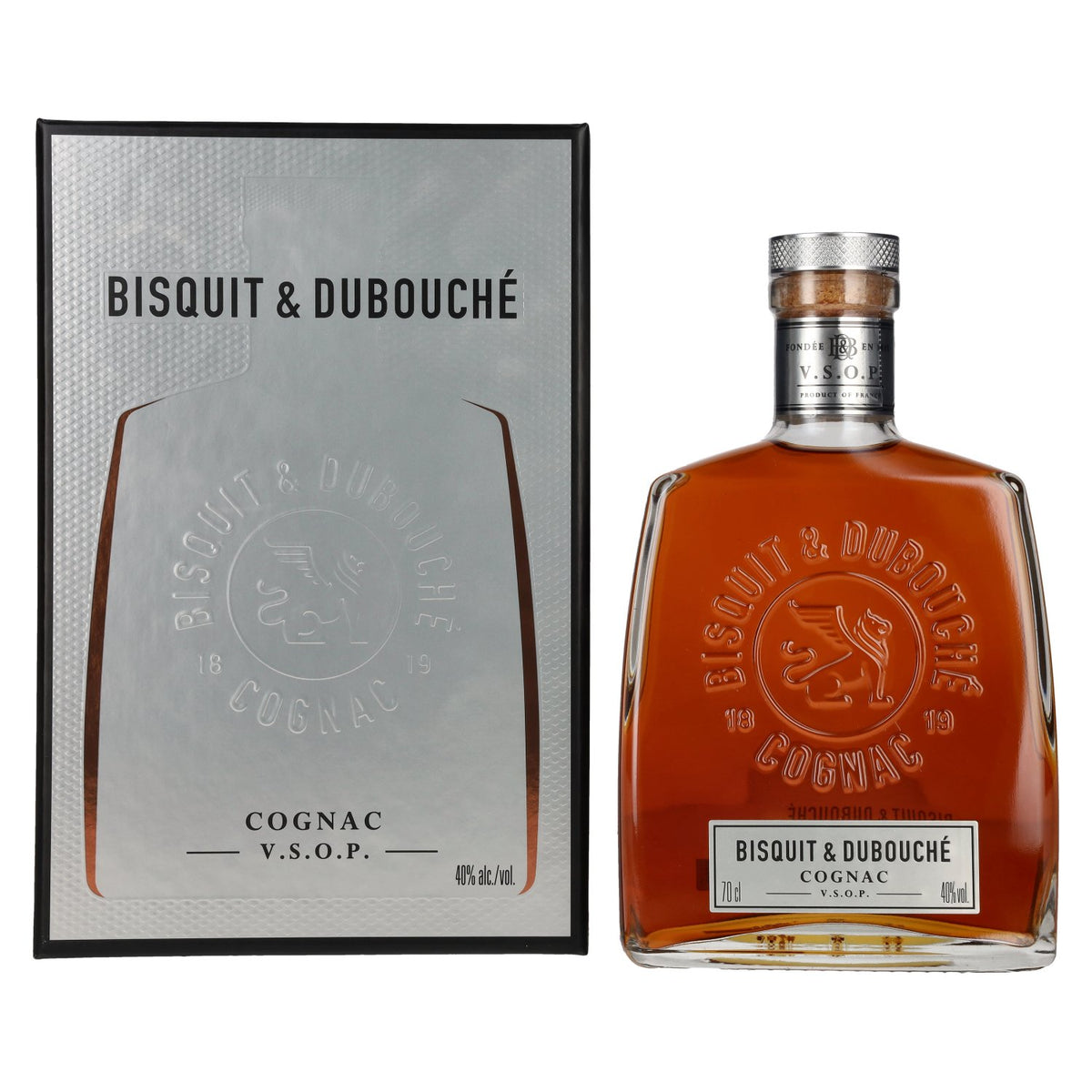 Bisquit &amp; Dubouché Cognac V.S.O.P. 40% vol. 0,7l en coffret cadeau