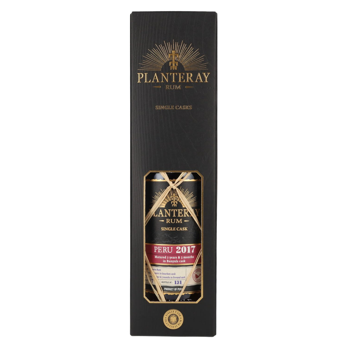 Rhum Planteray PÉROU Single Cask Banyuls Barrel 2017 41,4 % vol. 0,7 l dans un coffret cadeau