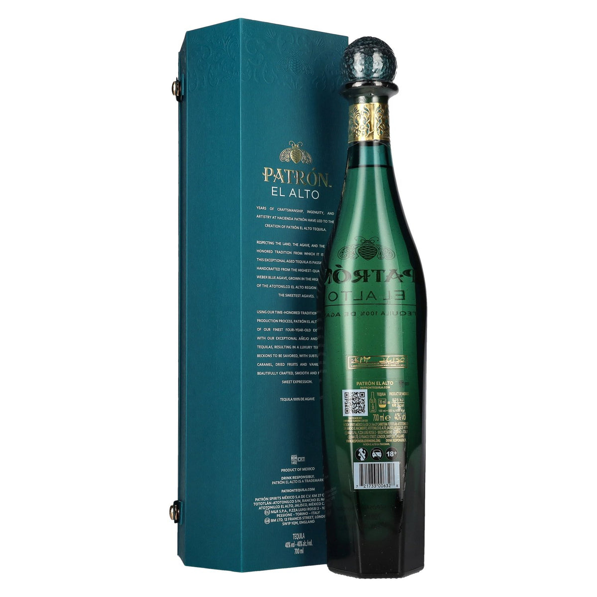 Patrón El Alto Reposado Tequila 100% de Agave 40% Vol. 0,7l