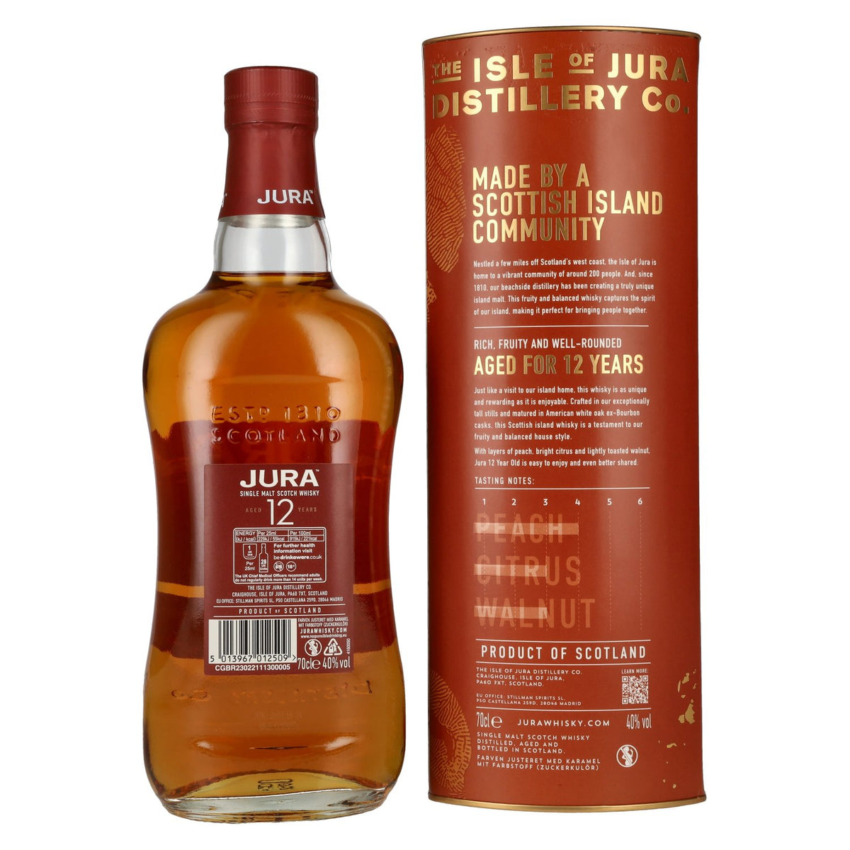 Jura 12 Years Old Single Malt Scotch Whisky 40% Vol. 0,7l in Geschenkbox