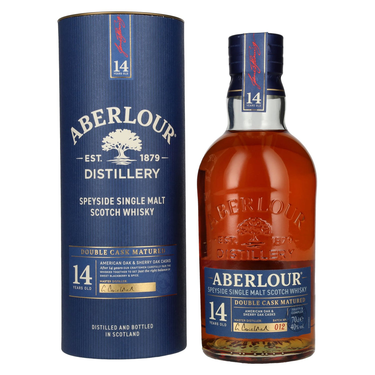 Aberlour 14 Years Old DOUBLE CASK MATURED Batch 012 40% Vol. 0,7l en boîte cadeau