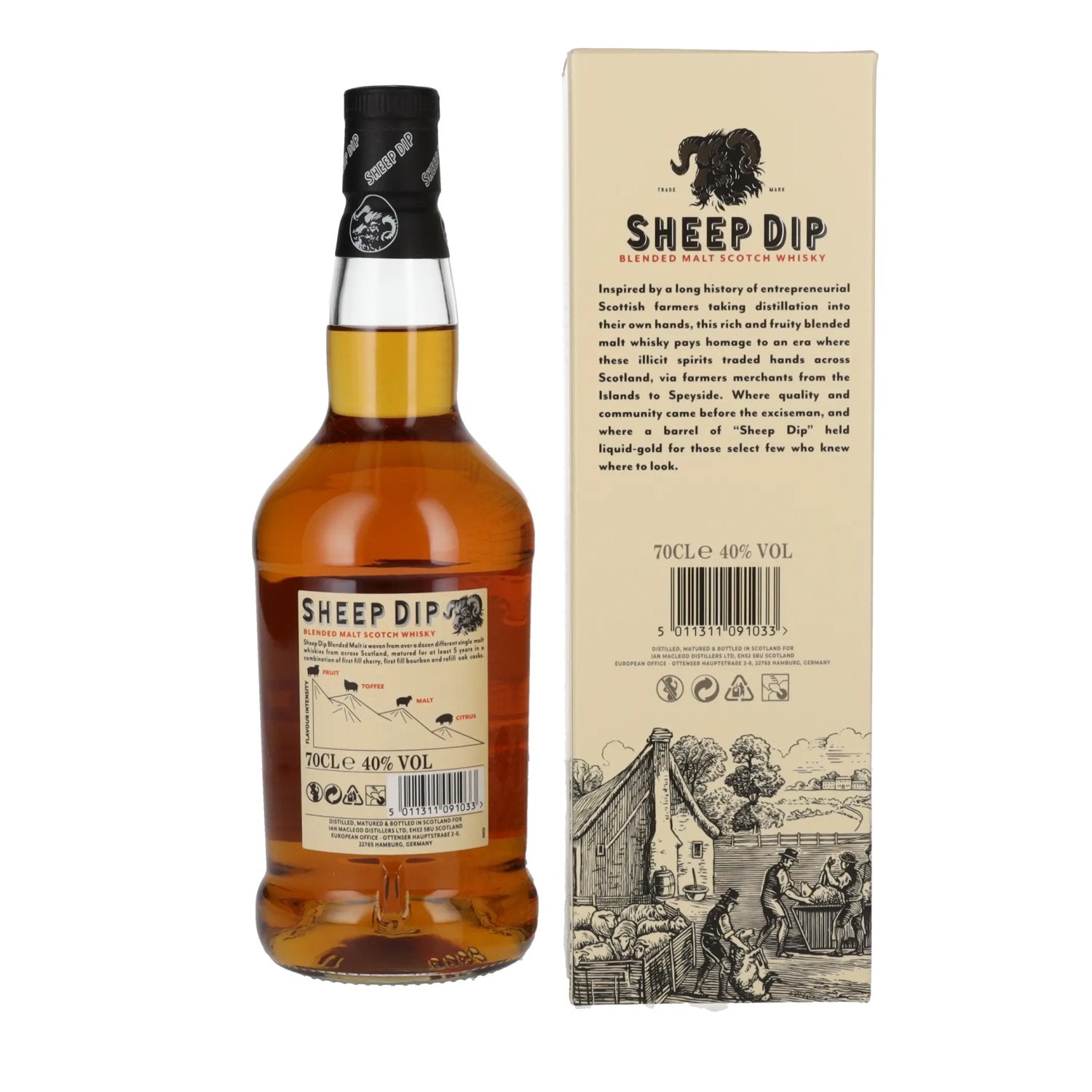 Sheep Dip Blended Malt Scotch Whisky 40% Vol. 0,7l in gift box