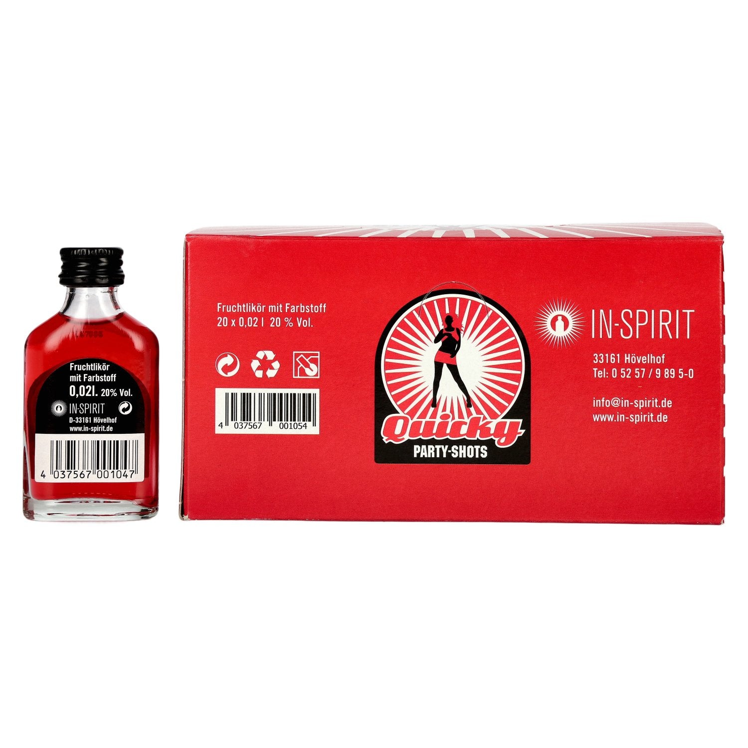 Quicky - Fruchtlikör 20% Vol. 20x0,02l