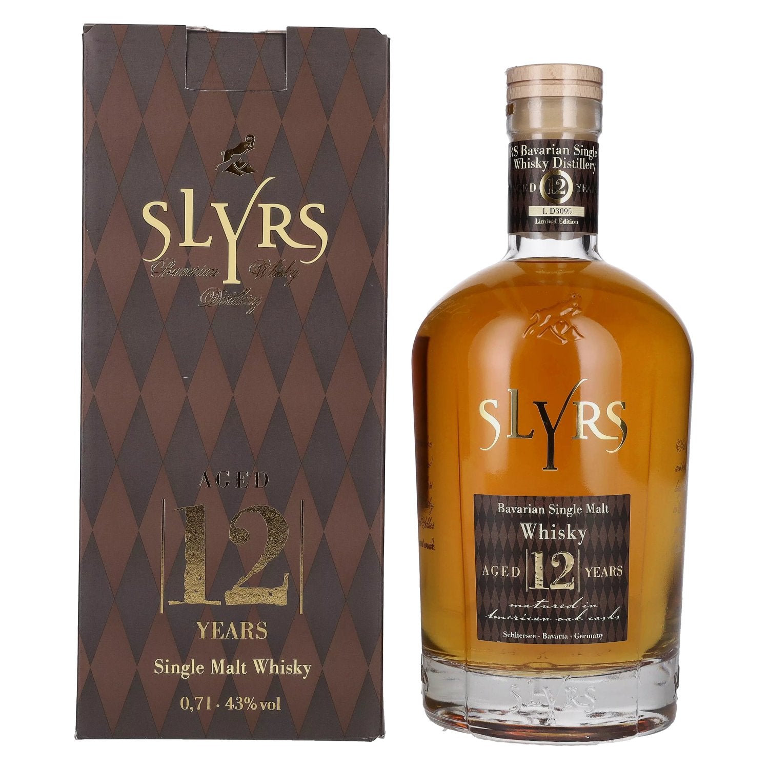 Slyrs 12 Years Old Single Malt Whisky Limited Edition 43% Vol. 0,7l en boîte cadeau