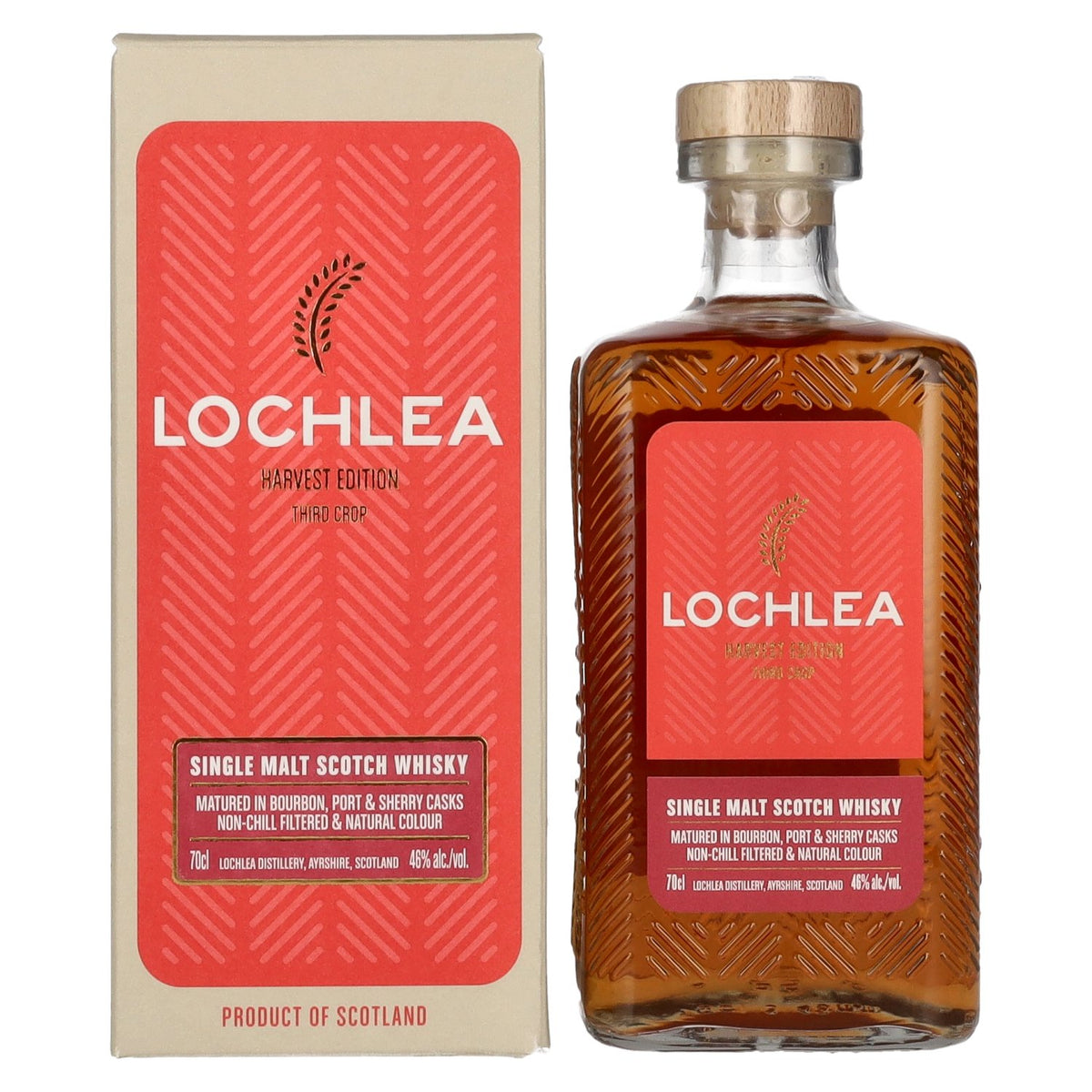 Lochlea HARVEST EDITION Third Crop Single Malt Scotch Whisky 46% Vol. 0,7l en coffret cadeau