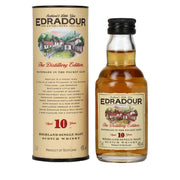 Edradour 10 ans d'âge, whisky single malt des Highlands, 40 % vol., 0,05 l, dans un coffret cadeau