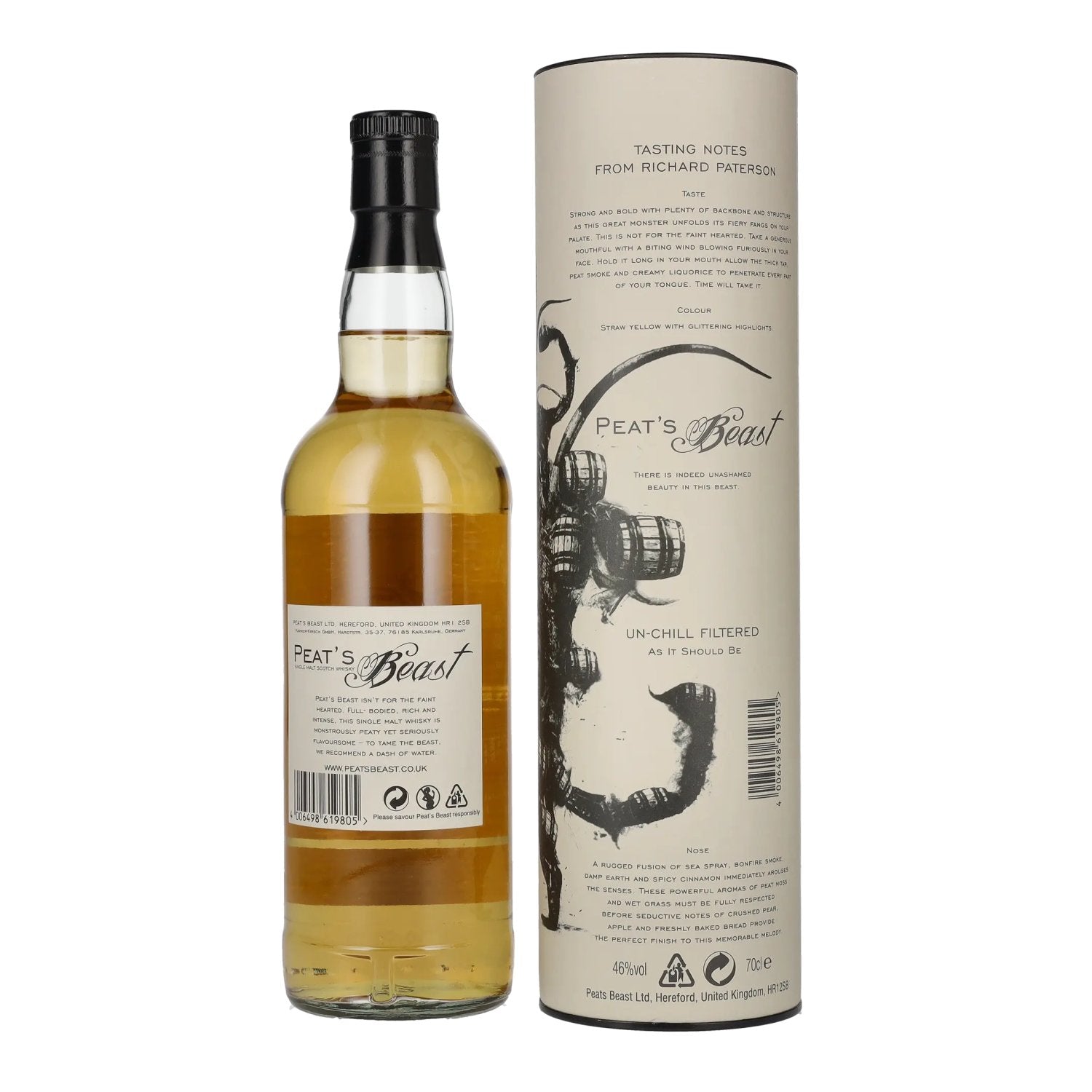 Peat's Beast Single Malt Scotch Whisky 46% Vol. 0,7l in Geschenkbox