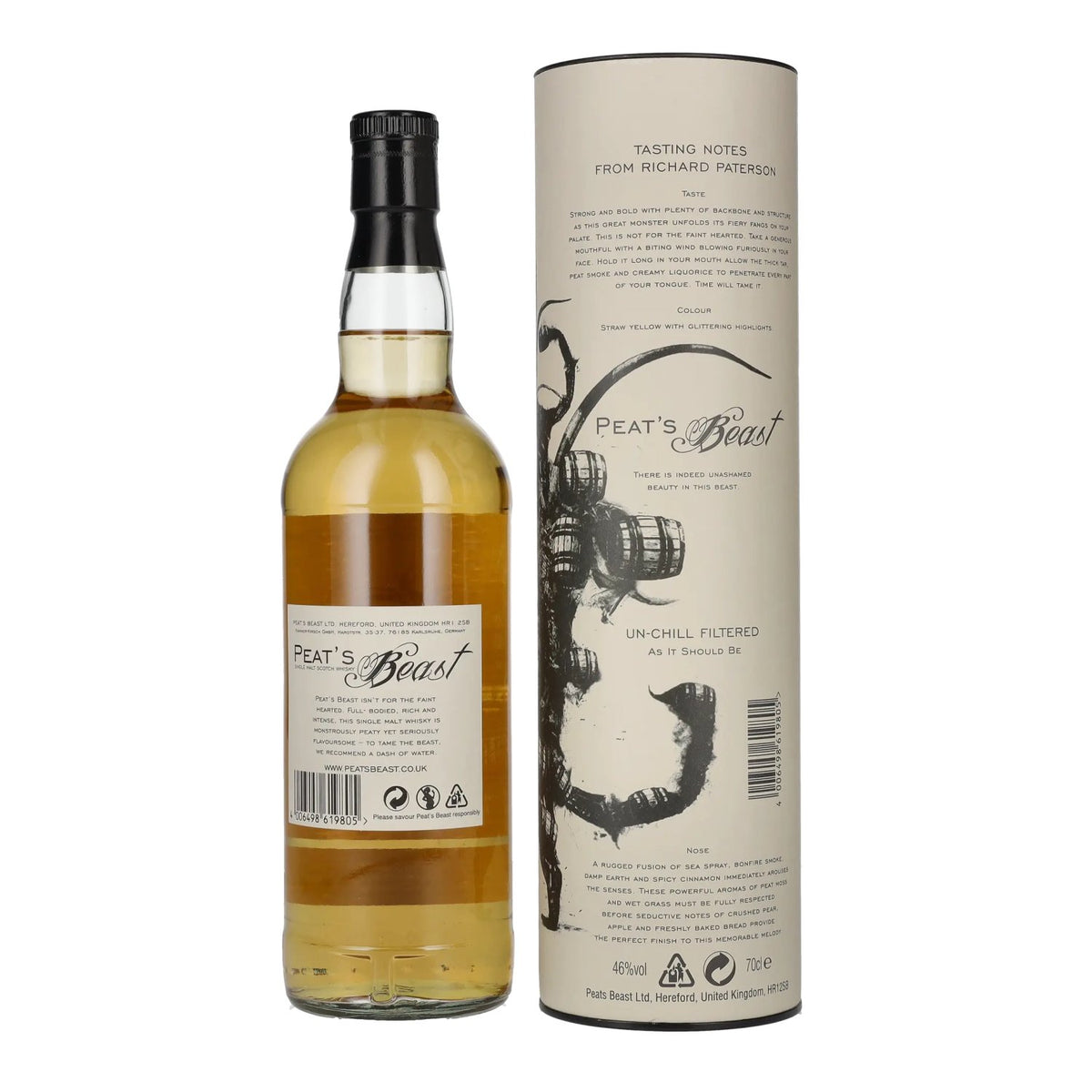 Peat's Beast Single Malt Scotch Whisky 46% Vol. 0,7l en coffret cadeau