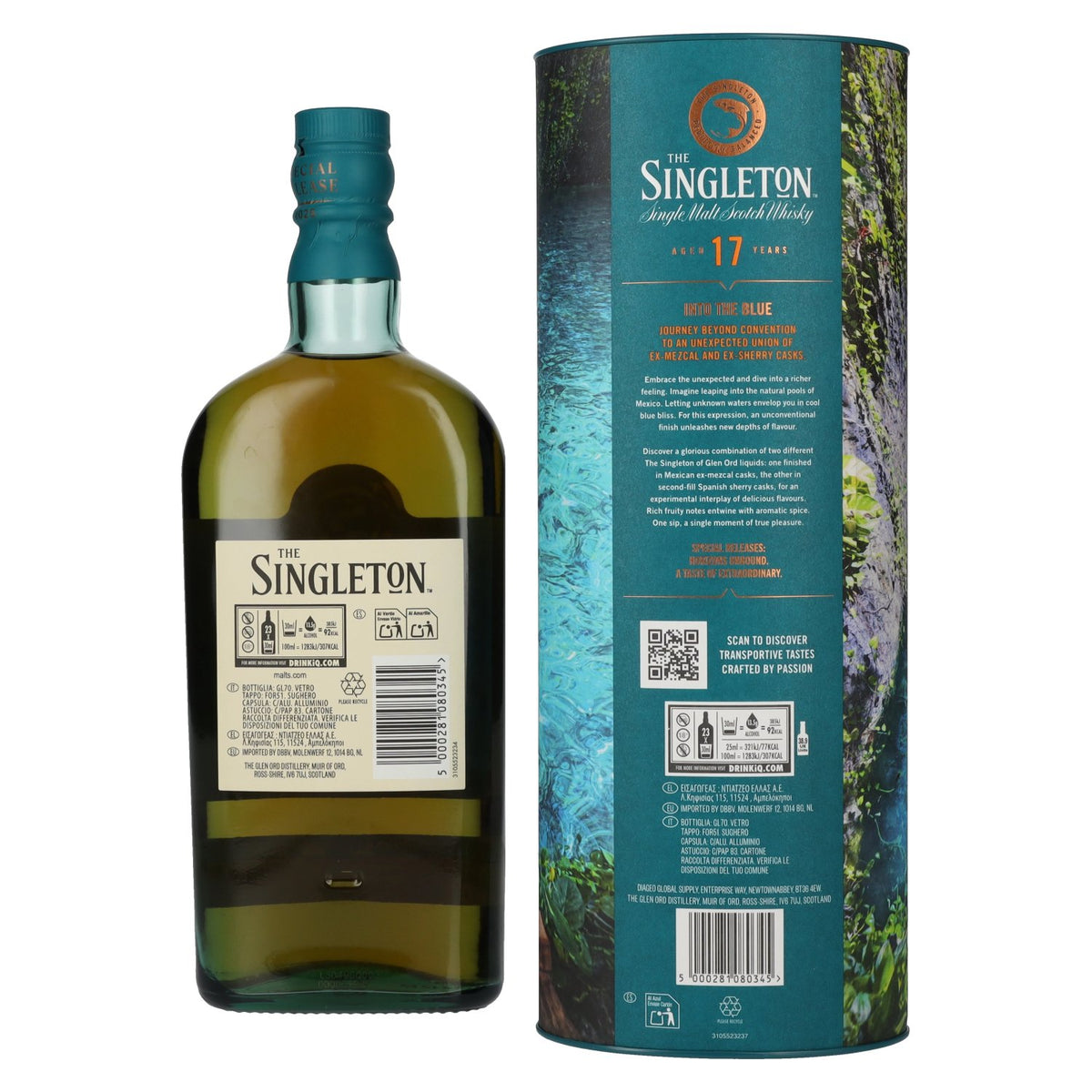 The Singleton 17 Years Old Glen Ord INTO THE BLUE Single Malt Special Release 2025 55,5% Vol. 0,7l en coffret cadeau
