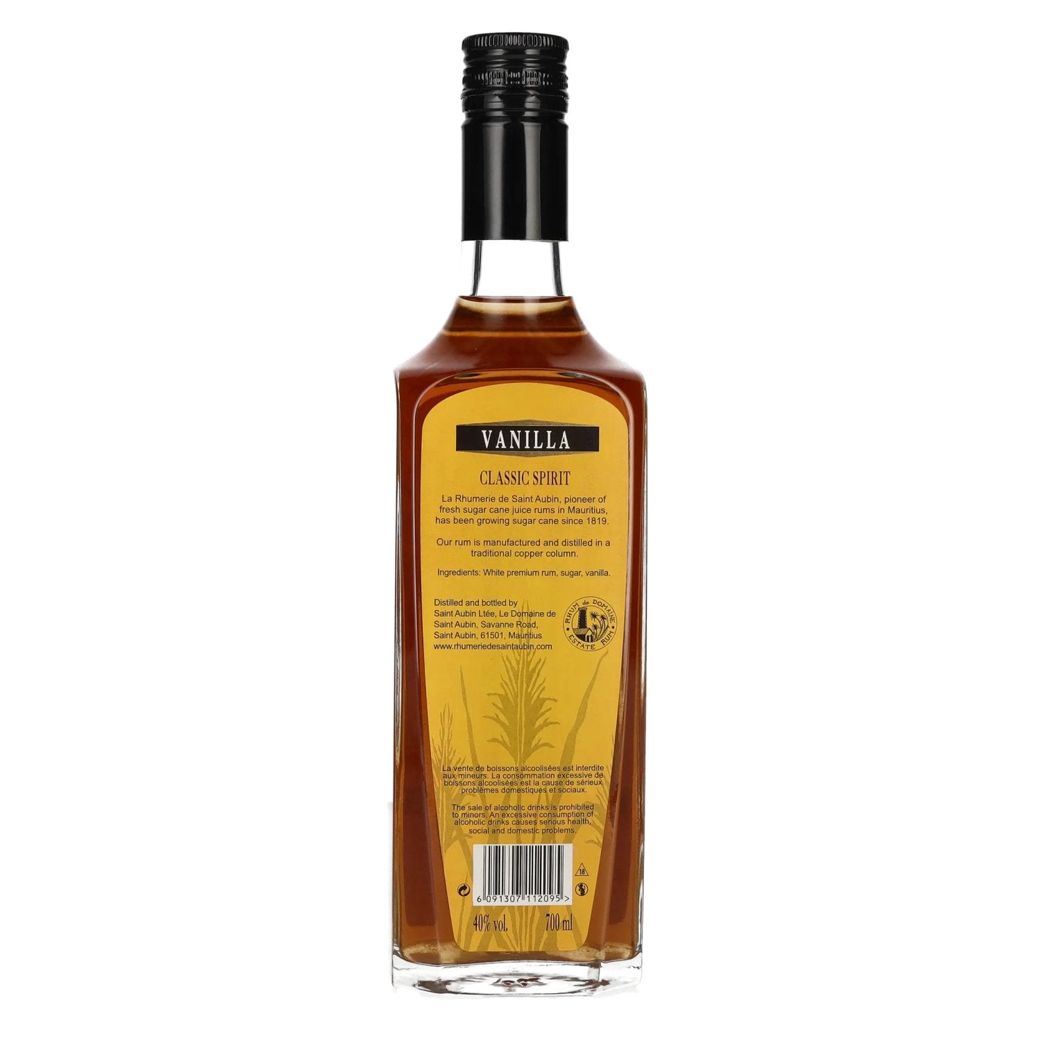 Saint Aubin VANILLA Classic Spirit 40% Vol. 0,7l