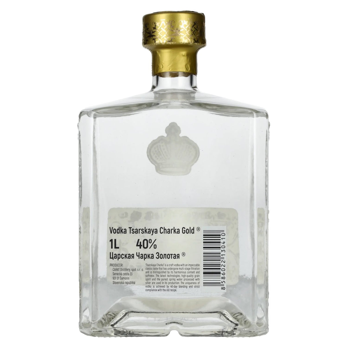 Tsarskaya Charka Vodka GOLD Vodka 40% Vol. 1l