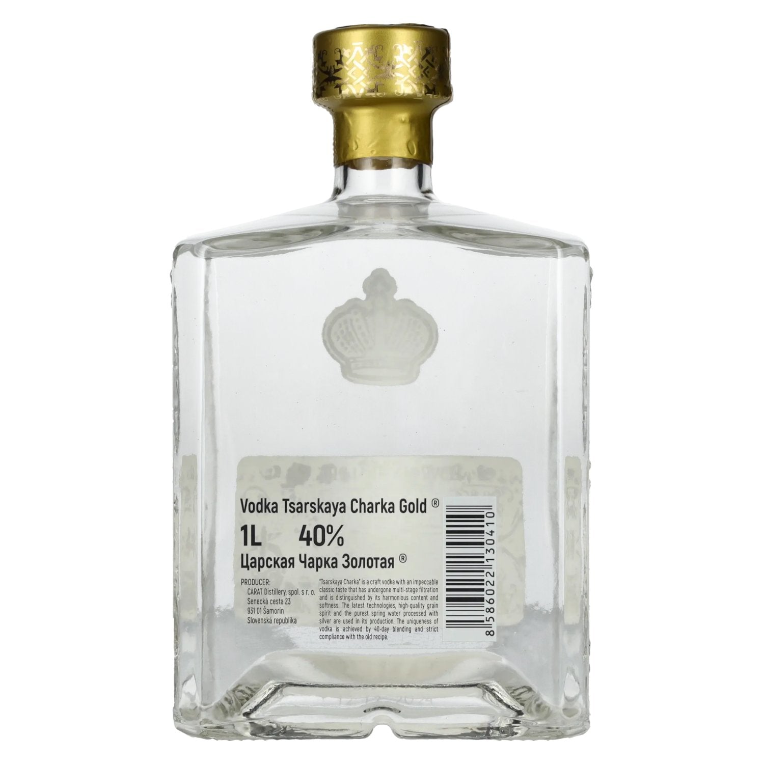 Tsarskaya Charka GOLD Vodka 40% Vol. 1l